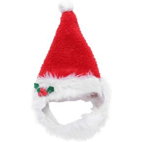 PRETYZOOM Lovely Pet Puppy Cat Christmas Hat Santa Beard Cap Dog Xmas Dress-up CostumeParty Favor