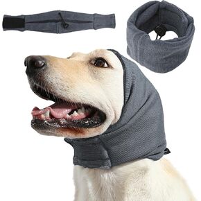 Dog Reducing Noise Hoodie, Ear Covers for Bath, Thunderstorms, Dog Anxiety Relief Hoodie