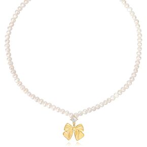 Genuine Baroque Pearl Necklace; Freshwater Pearl Necklaces for Women; Real Pearl Jewelry Long Pearl Necklace 20 Inches Necklace