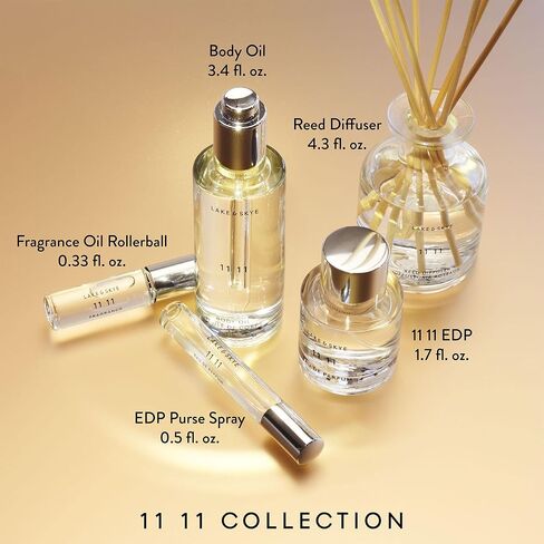 Lake & Skye 11 11 Eau de Parfum Spray، عطر طويل الأمد، 0.5 أونصة سائلة (15 مل) - رائحة شفافة ومنعشة in Saudi Arabia