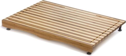 Prosumer's Choice Stovetop Covers for Gas Burners - Bamboo Cutting Board - Premium, Sustainable, Expands Kitchen Space, Easy to Clean - with Adjustable Legs and Juice Grooves - 29.5"L x 3.5"W x 21"H in Saudi Arabia