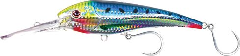 Nomad Design DTX Minnow 200 مع نظام Autotune حاصل على براءة اختراع - حركة السباحة المتعثرة، BKK Diablo 5X Singles 11/0 Hooks، 200 SNK 8، 40 قدم، سردين in Saudi Arabia