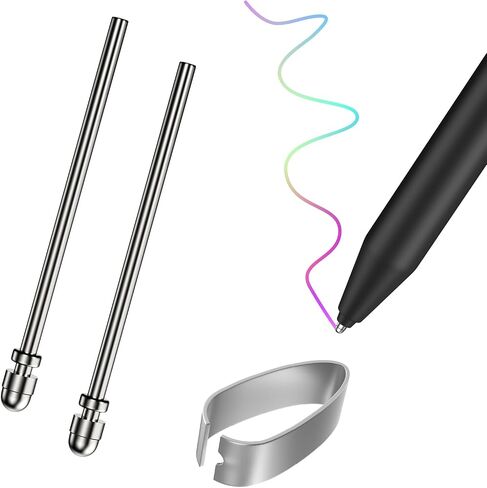 MoKo Pen Tips for Remarkable 2 Tablet Maker Stylus,Titanium Alloy Metal Pen Tips for Remarkable Marker Plus, Precise Control Replacement Tips for Remarkable2 Pen with 4096 Pressure and Tilt, 2 Pack in Saudi Arabia