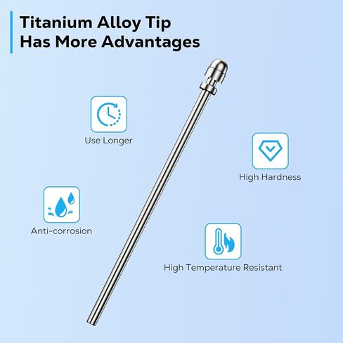 MoKo Pen Tips for Remarkable 2 Tablet Maker Stylus,Titanium Alloy Metal Pen Tips for Remarkable Marker Plus, Precise Control Replacement Tips for Remarkable2 Pen with 4096 Pressure and Tilt, 2 Pack in Saudi Arabia
