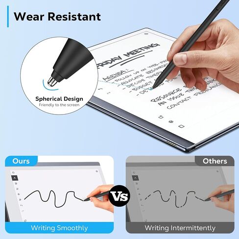 MoKo Pen Tips for Remarkable 2 Tablet Maker Stylus,Titanium Alloy Metal Pen Tips for Remarkable Marker Plus, Precise Control Replacement Tips for Remarkable2 Pen with 4096 Pressure and Tilt, 2 Pack in Saudi Arabia