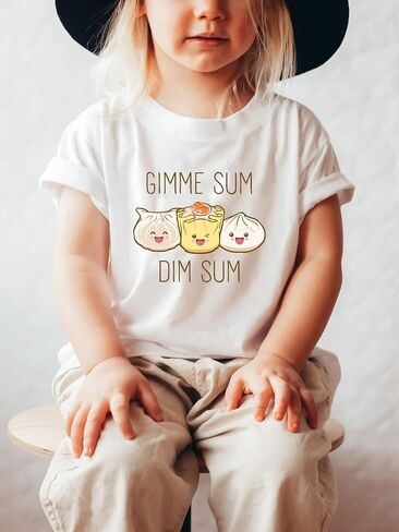 Little Dumpling Baby Bodysuit Kawaii Dimsum Foodie Lil Bao Romper Funny Sushi Roll Shower Shirt (0-6 Months, Little Dumpling-Short Sleeve Romper) in Saudi Arabia