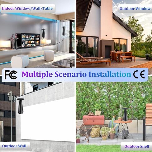 أقوى هوائي تلفزيون داخلي لعام 2024، نطاق يزيد عن 1400 ميل، أفضل هوائي تلفزيون رقمي للقنوات المحلية، هوائي تلفزيون ذكي للتلفزيون عالي الدقة مع مضخم إشارة - يدعم 4K 1080p جميع أجهزة التلفاز - كابل محوري بطول 38 قدم in Kuwait