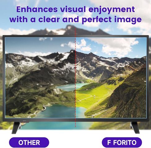 F FORITO واقي شاشة تلفزيون غير لامع مضاد للضوء الأزرق مقاس 32 بوصة، غطاء شاشة كمبيوتر مضاد للوهج لحماية العين مقاس 32 بوصة لشاشات LCD وLED وOLED وQLED 4K HDTV in Kuwait
