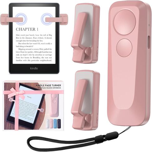 RF Kindle Remote Page Turner، Page Turner لـ Kindle Paperwhite Oasis، iPhone، iPad، Android Ebook Page Turn، جهاز التحكم عن بعد لتسجيل فيديو الكاميرا (أسود) in Saudi Arabia