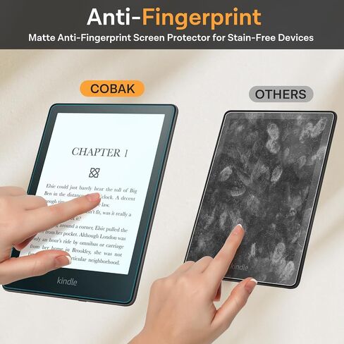 CoBak 3 Pack Anti-Blue Screen Protector for 6.8" Kindle Paperwhite, Kobo Aura H2O Edition 2 - Eye Protection, Fingerprint Resistance - PET Film in Saudi Arabia