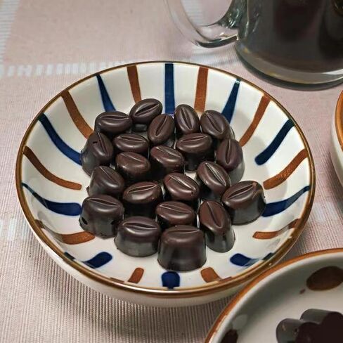 55 cavity mini coffee bean chocolate candy mold can be used to make chocolate, pralines, caramel cookies and other handmade candies to meet different creative needs (4pcs) in Saudi Arabia