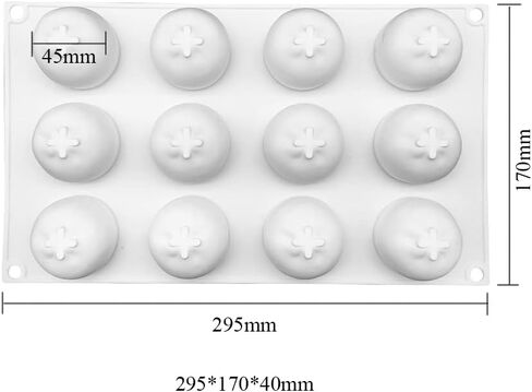 Silicone Mold Baking Pan Non-Stick Baking Pastry Chocolate Cake Dessert DIY Decoration Tools (Orange ZA_11.8x6.8x0.16 inch) in Saudi Arabia