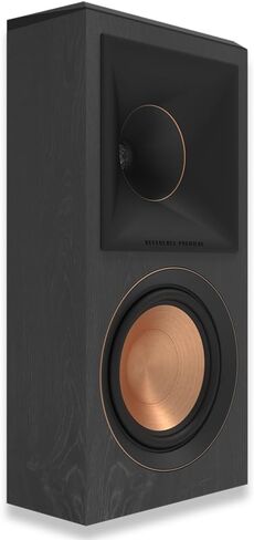 مكبر صوت Klipsch 1070020 RP-502S II صوت محيطي فائق مع صوتيات محسنة - خشب الأبنوس، حزمة زوجية مع حزمة حماية محسنة CPS لمدة عامين وقطعة قماش تنظيف من الألياف الدقيقة مقاس 6 × 6 بوصة in Kuwait