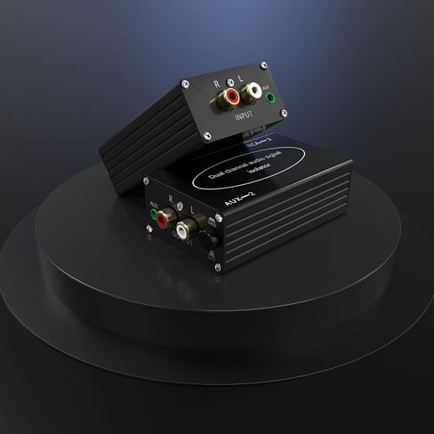 Noise Isolator RCA Pro Audio Hum Eliminator, Aluminum Shell Quality Isolator Noise Filer for HiFi Stereo Home Theater Car Audio (Black) in Kuwait