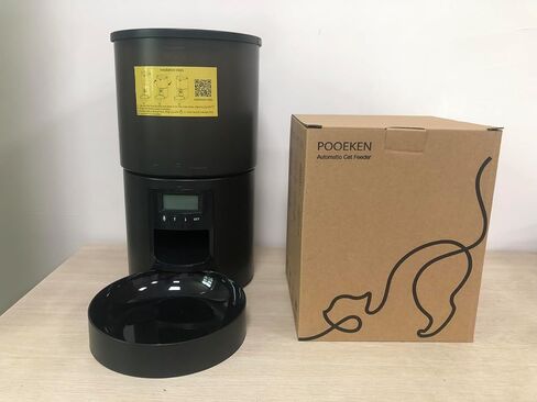 Automatic Cat Feeder Food Dispenser: 4L Auto Dog Feeder with 1-6 Meals Cat Feeder Automatic Customized Feeding Schedule for Cats & Dogs - Cat Automatic Feeders in Saudi Arabia