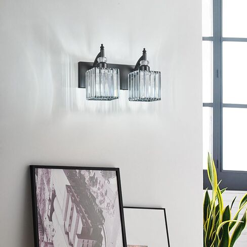 الشمعدانات الجدار الحديثة مجموعة من اثنين من الشمعدانات الجدار الكروم مصباح الجدار الداخلي كريستال الجدار الخفيفة الجدار الشمعدان غرفة الإضاءة الجدار تركيبات إضاءة الحمام الغرور in Kuwait