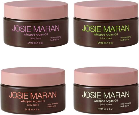 Josie Maran Whipped Body Butter - Hydrate, Soften & Revitalize Skin with Argan Oil, Shea Butter, Avocado Oil & Fatty Acids - Dry Skin Body Moisturizer - Lavender Citrus (2 fl oz / 59ml) in Saudi Arabia