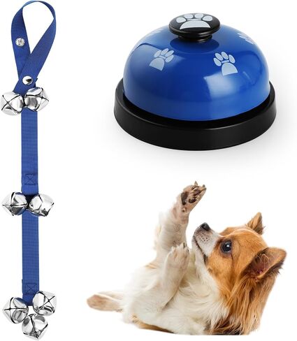Dog Doorbells (2 Pack), Puppy Door Bell Pet Training Bell for Ring Go Outside Potty Communication Toilet Train Door Knob Adjustable Strap 7 Extra Large Loud Bells Cat Interactive Toys in Saudi Arabia
