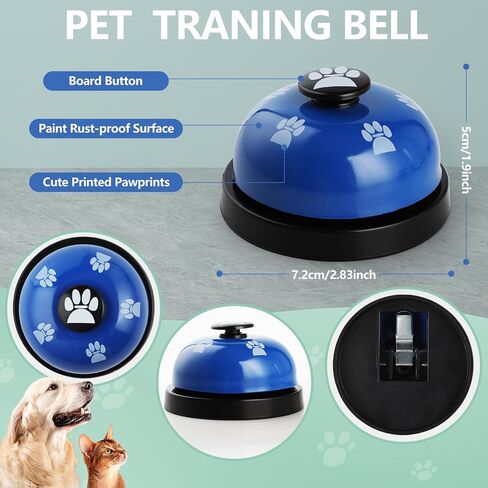 Dog Doorbells (2 Pack), Puppy Door Bell Pet Training Bell for Ring Go Outside Potty Communication Toilet Train Door Knob Adjustable Strap 7 Extra Large Loud Bells Cat Interactive Toys in Saudi Arabia