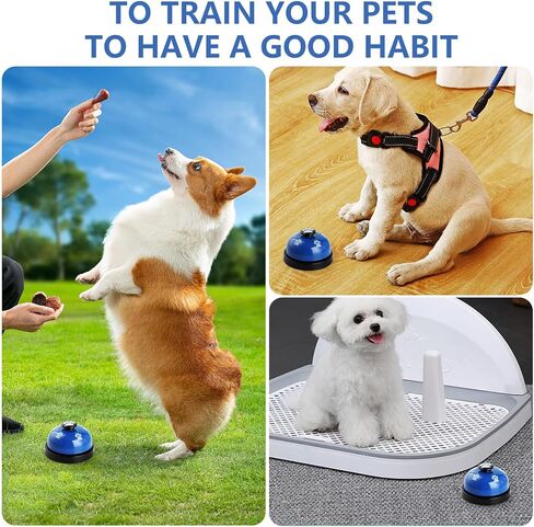 Dog Doorbells (2 Pack), Puppy Door Bell Pet Training Bell for Ring Go Outside Potty Communication Toilet Train Door Knob Adjustable Strap 7 Extra Large Loud Bells Cat Interactive Toys in Saudi Arabia
