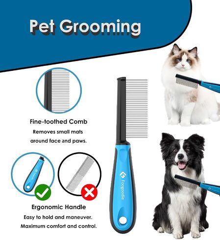 Dog Nail Clippers with Light, 2 in 1 Dog Nail Trimmers with Safety Guard & Quick Sensor to Prevent Over-Cutting, Includes Pet Grooming Comb & Nail File, Ideal for Cats & Dogs in Saudi Arabia