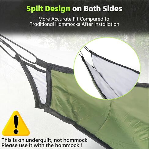 Hammock Underquilt for Camping Hammock, Full Length Camping Quilt for Hammocks Lightweight Soft Warm 3-4 Seasons 41-68°F, Great for Hiking Backpacking Traveling Beach (Hold Up to 500lbs) in Saudi Arabia