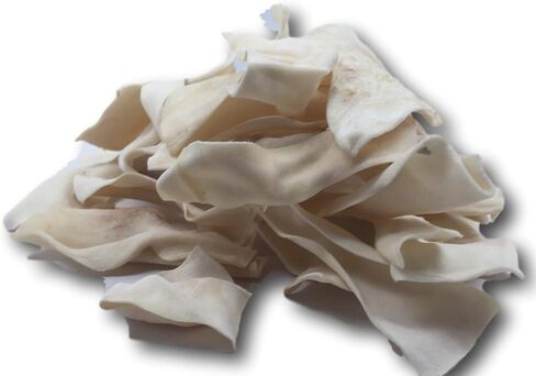 رقائق الجلود الخام المحمصة الطبيعية للكلاب - 1 رطل in Kuwait