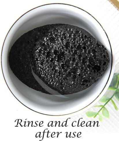 Foot Pumice Stone for Feet Callus Remover Foot Stone Feet Exfoliator Tool Pumice Stones Foot Stone Pumice Pedicure Callus Remover Dead Foot Skin Remover Natural Lava Stone Hands (Black) in Saudi Arabia