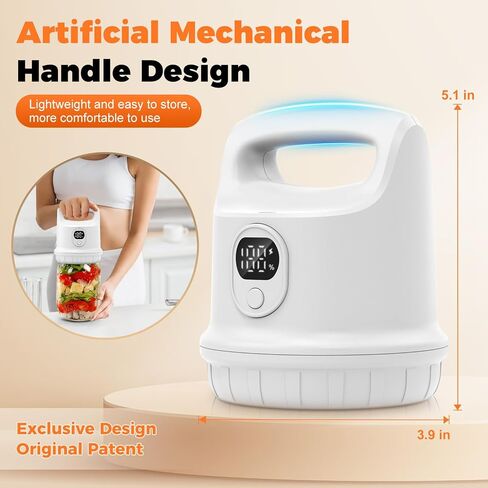 Fully Automatic Electric Mason Jar Vacuum Sealer,Rechargeable Vacuum Sealer Kit for Wide Mouth & Regular Mouth Canning Jars,White in Saudi Arabia