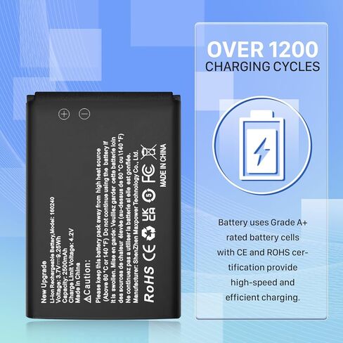 (عبوتان) بطارية 160240، بطارية بديلة ليثيوم أيون عالية السعة 2500 مللي أمبير في الساعة لـ Steelseries Arctis Pro Wireless، Siberia 800، Siberia 840، سماعات الألعاب اللاسلكية، بطارية سماعات 61298RX in Kuwait