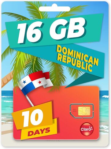 Local SIM Card for Dominican Republic 16GB/10 Days | Calls |Prepaid in Saudi Arabia