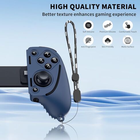Silicone Grip Case for Razer Kishi Ultra Gaming Controller,Controller Grip Protective Cover Compatible with Razer Kishi Ultra Gaming Controller,Handle Protective Case Cover with Lanyard (DEEP Blue) in Kuwait