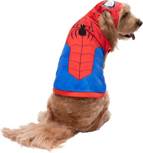 MARVEL Spider-Man Pet Hoodie Halloween Costume - Sleeveless Hooded Pet Shirt with Costume Design (Medium) in Saudi Arabia
