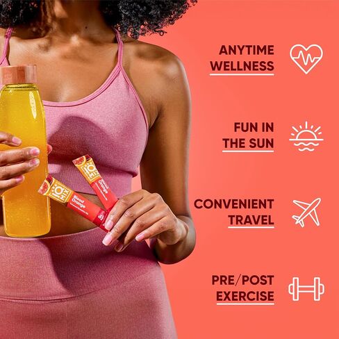 IQMIX Sugar Free Electrolytes Powder Packets - Hydration Supplement Drink Mix with Keto Electrolytes, Lions Mane, Magnesium L-Threonate, and Potassium Citrate - Peach Mango (20 Count) in Saudi Arabia