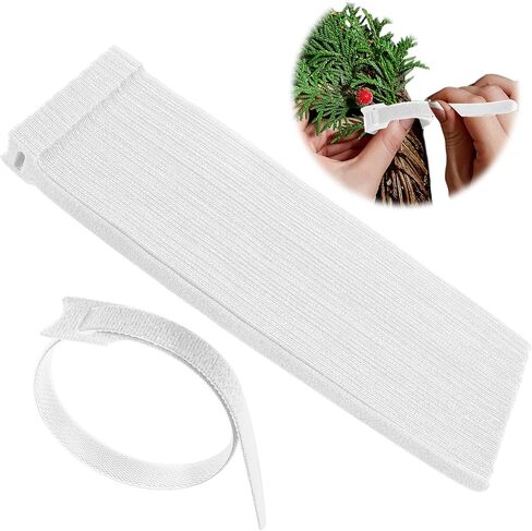 80Pcs Christmas Garland Ties Green Hook and Loop Plant Cable Ties Adjustable Holiday Garland Ties Nylon Garden Plant Cable Strap for Wreath Garland Making Xmas Tree Door Banister Stairway Decoration in Saudi Arabia