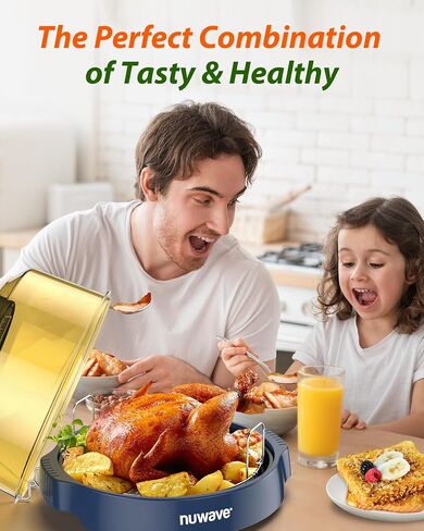 Nuwave Oven Pro Plus Air Fryer, Infra-Red Countertop, 2025 Advanced Convection, No Defrosting or Preheating, Cook Fresh or Frozen, Durable Power Dome, 100 Presets & 50 Memory, PFAS Free, Mint Green in Kuwait