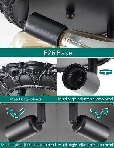 Black Flush Mount Ceiling Light Fixture,2-Light Hallway Light Fixtures Ceiling,Light Fixtures Ceiling Mount for Farmhouse,Kitchen,Entryway (2 Pack) in Saudi Arabia