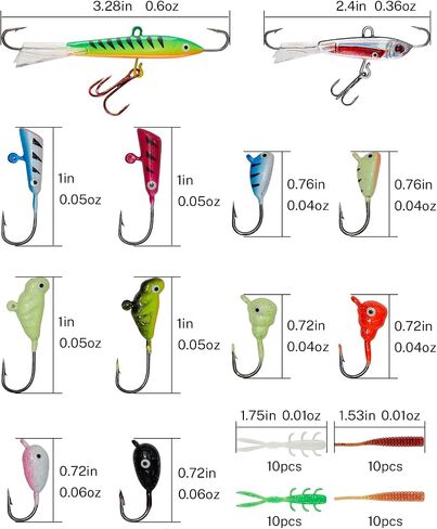 Gonex Ice Fishing Rod Reel Combo متوسط ​​الضوء من ألياف الكربون الألياف الزجاجية المحمولة مجموعة كاملة تشمل مقشدة قطع غيار قضيب دوار لصيد الأسماك على الجليد بكرة الجليد تهزهز للطي البراز لصيد الأسماك في فصل الشتاء in Kuwait