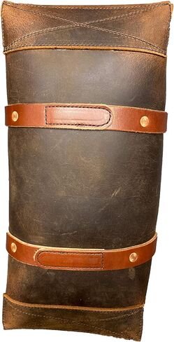 Woodman's Pal Buffalo Leather Tote Tool Bag For Hand Tools, Gardening, Outdoorsmen, Heavy Duty Premium Storage Leather Organizer (Crazy Horse Black) in Saudi Arabia