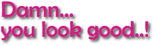 ملصق مرآة Damn You Look Good، خطوط وألوان مختلفة، ملصقات سيارات من الفينيل للرجال والنساء والأطفال، ملصق مرآة الرؤية الخلفية، هدايا ملصق السيارة، مرآة جانبية للسيارة وملصق النافذة (غامق، أبيض) in Saudi Arabia