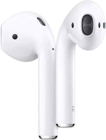 سماعات أذن لاسلكية Apple AirPods (الجيل الثاني) + حقيبة شحن Lightning + كابل Lightning إلى USB + ضمان محدود لمدة عام in Saudi Arabia
