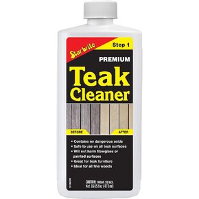 STAR BRITE Premium Outdoor Teak Cleaner - Restore, Renew & Refresh Weathered Gray Teak and Other Fine Woods - Teak Oil & Sealer Compatible - No Sanding Needed - 16 Ounce (081416)