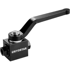 KYOSTAR 1/8" NPT Shut Off Valve, Aluminium Brake Line Lock Shut Off Valve Billet, Black