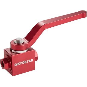 صمام إغلاق KYOSTAR 1/8 بوصة NPT، قفل خط الفرامل الألومنيوم، صمام إغلاق، أسود