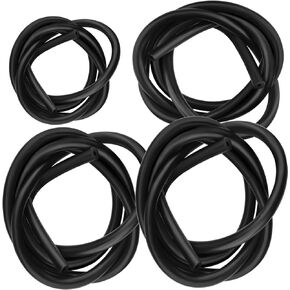 4 قطع 5FT سيليكون مجموعة خرطوم أنابيب فراغ، ارتفاع درجة الحرارة السيارات المعدلة كمية الهواء الأنابيب، ID 5/32 "1/4" 5/16 "1/2"، جدار سميك 1/8 "، أسود in Kuwait