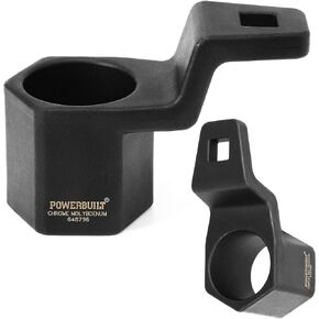 Powerbuilt Crankshaft Crank Pulley Removal Tool, 50mm Holder, Remover and Installer Socket Wrench, Honda and Acura - 648796,Black