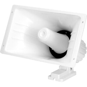 QWORK Power Horn Speaker, 100W 8 Ohms Indoor/Outdoor PA Speaker, White