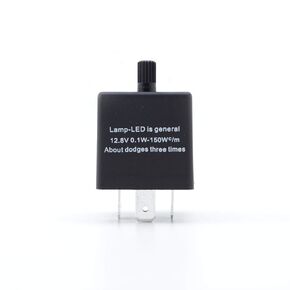 PA LED CF14 Adjustable Electronic LED Flasher Relay 3-PIN for Turn Signal EP35 Fix Compatible Kit