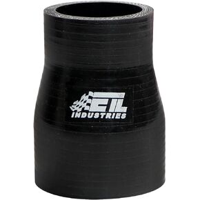 ID 1.5" to 1.75", Length 3" Silicone Reducer Straight Coupler Hose, 4-Ply Reinforced Universal Intake Reducer Intercooler Pipe Black