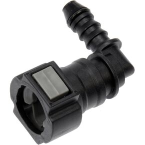 Dorman 800-212 Quick Connector 3/8 In. S TO 6mm Nylon 90 with O ring, 2 Pack Universal Fit
